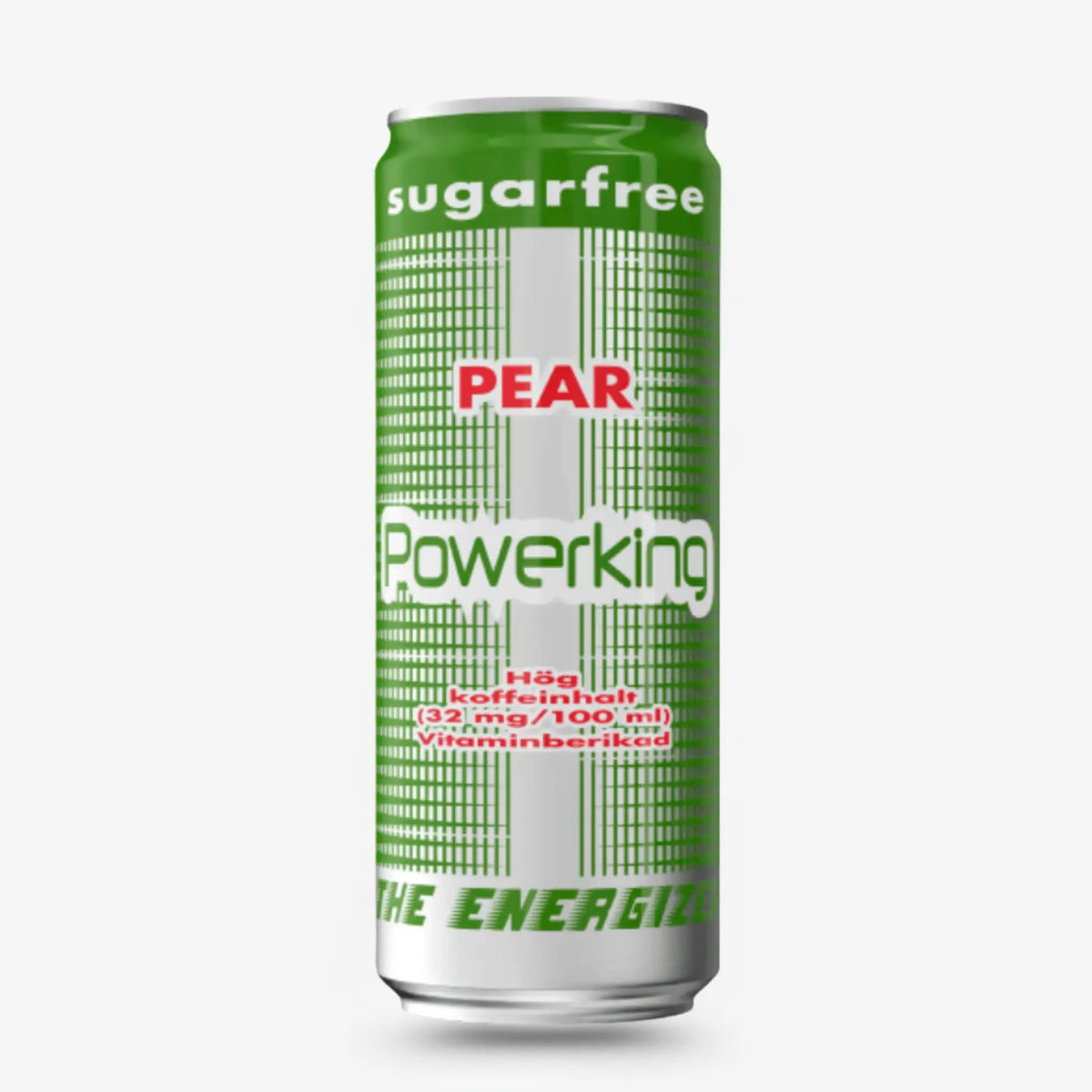 Powerking Pear Sugar-Free Energy Drink – Zero Sugar Imported Energy Drink (Sweden)