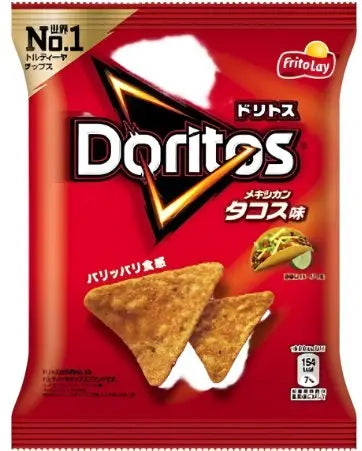 Doritos Mexican Tacos Taste – Bold Taco-Flavored Corn Chips 70g Bag (Japan)