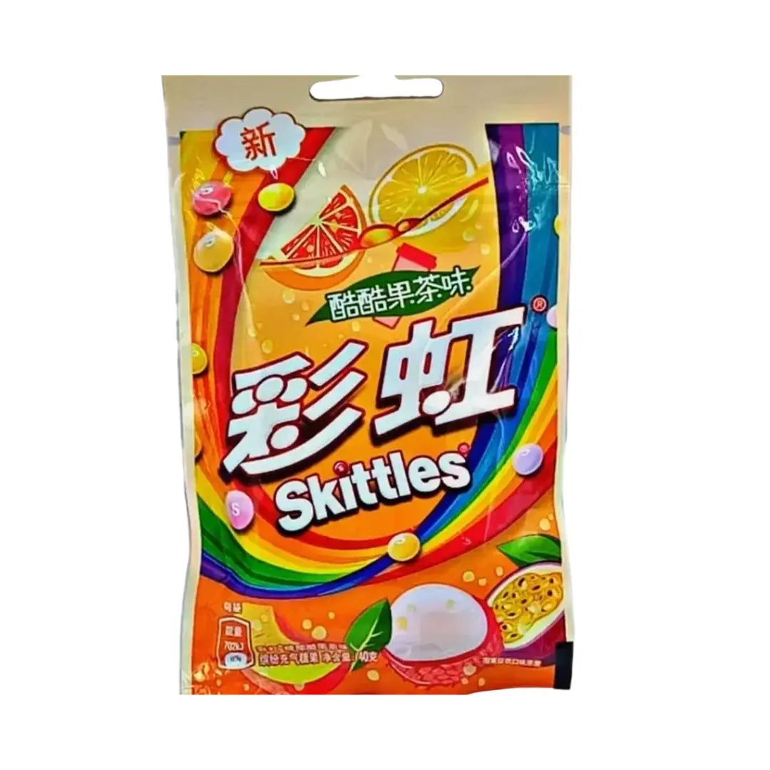 Skittles Fruit Tea Flavor – Fruity Chewy Candy 38g Pack (China)